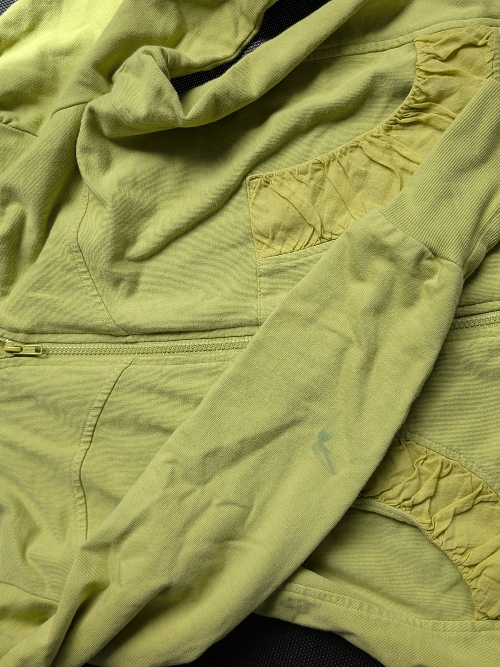 Prairie Underground Short Cloak Hoodie Lime Green - Picture 4 of 9